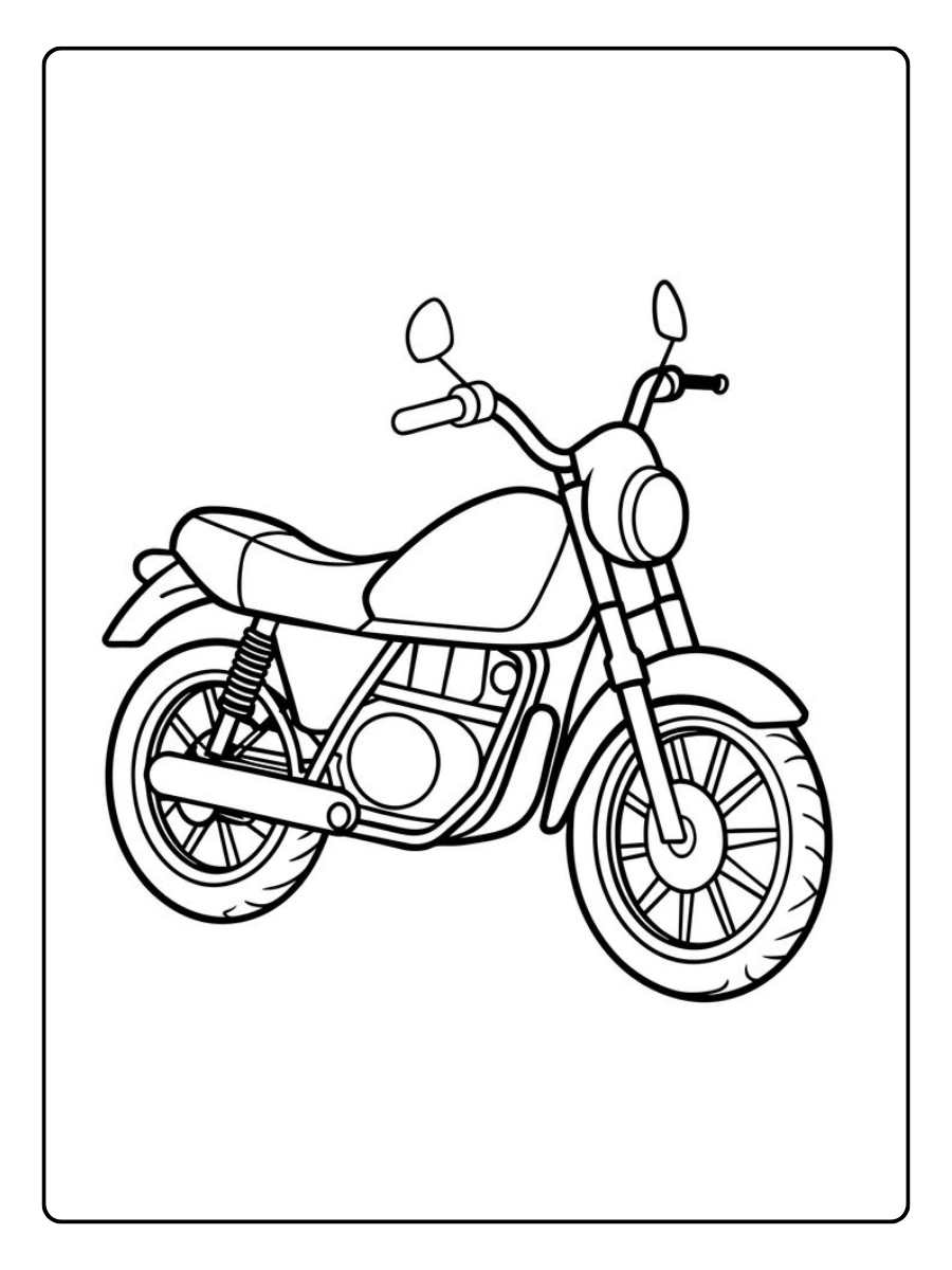 Disegni da colorare veicoli per bambini