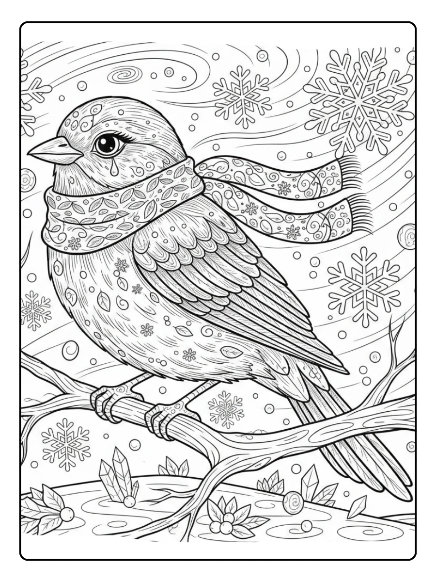 Disegni dei Giorni della Merla da Colorare – Merla dettagliata