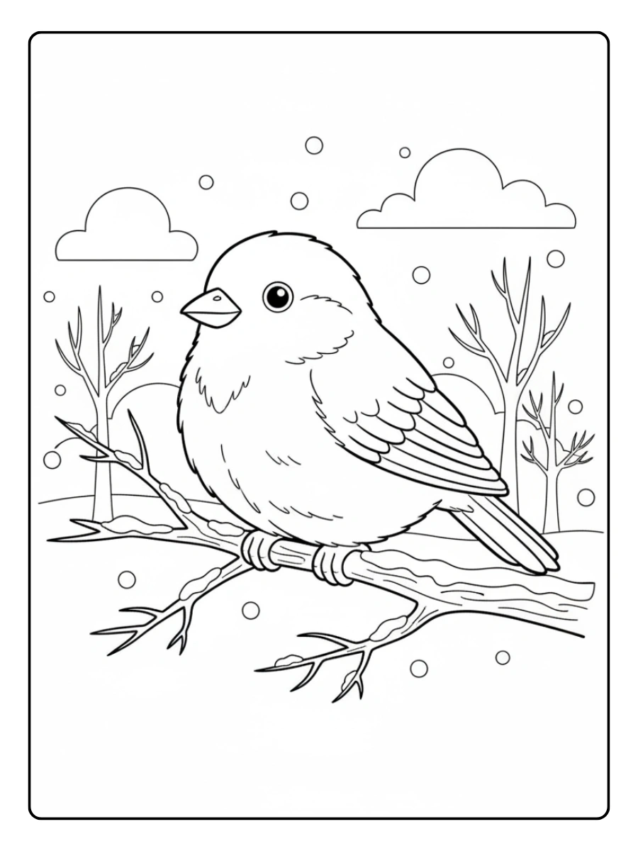 Disegni dei Giorni della Merla da Colorare – Merla illustrata