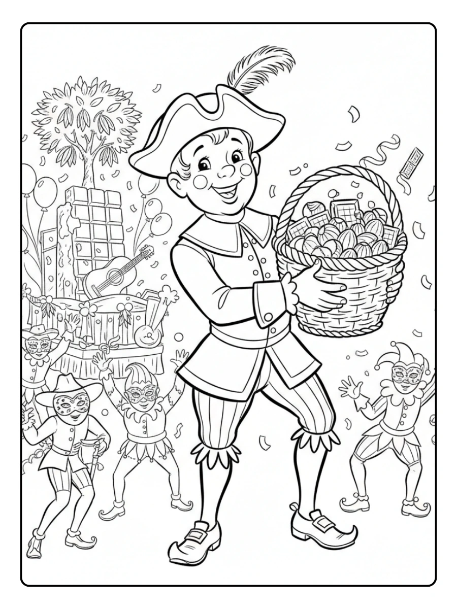 Gianduja da Colorare – Gianduja al Carnevale