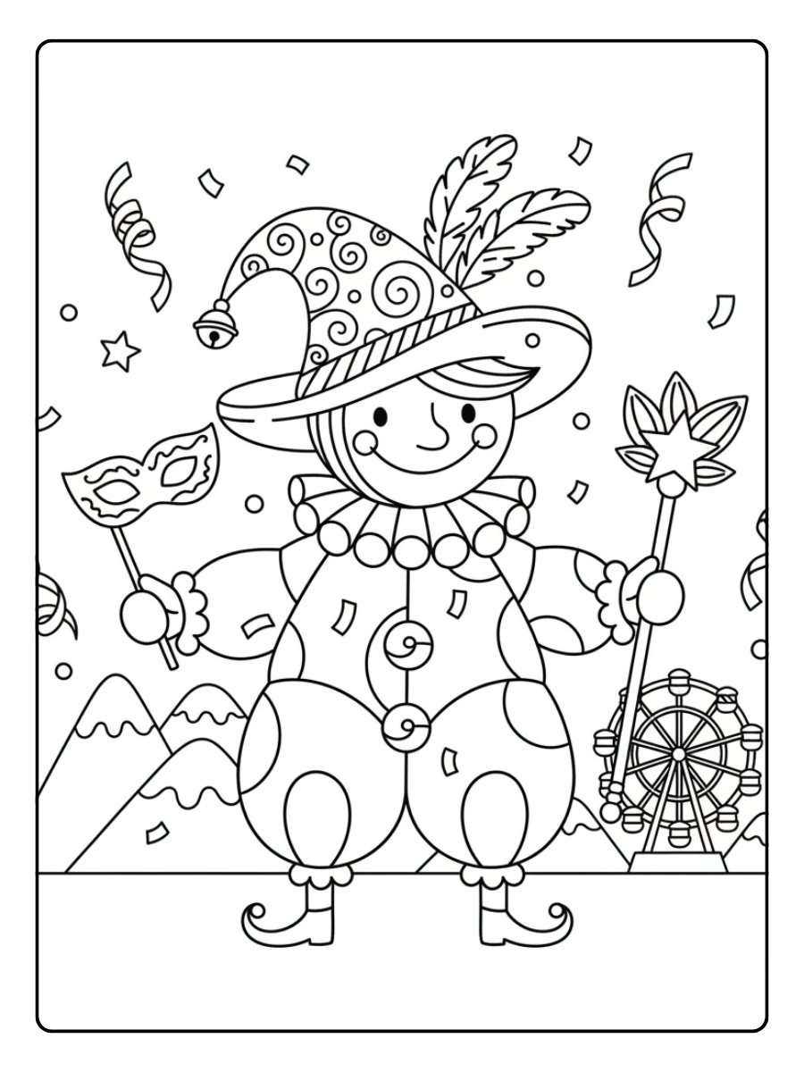 Gianduja da Colorare – Gianduja di Carnevale