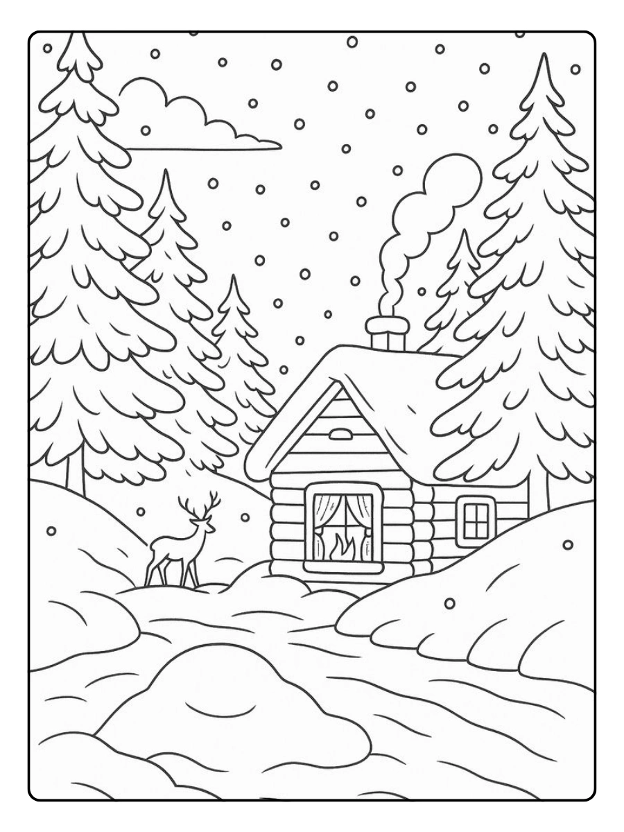 Inverno disegni da colorare