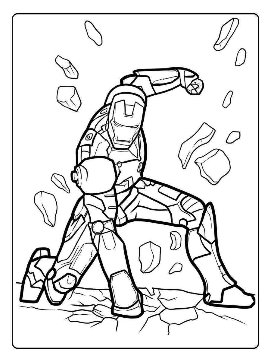 Iron Man da colorare