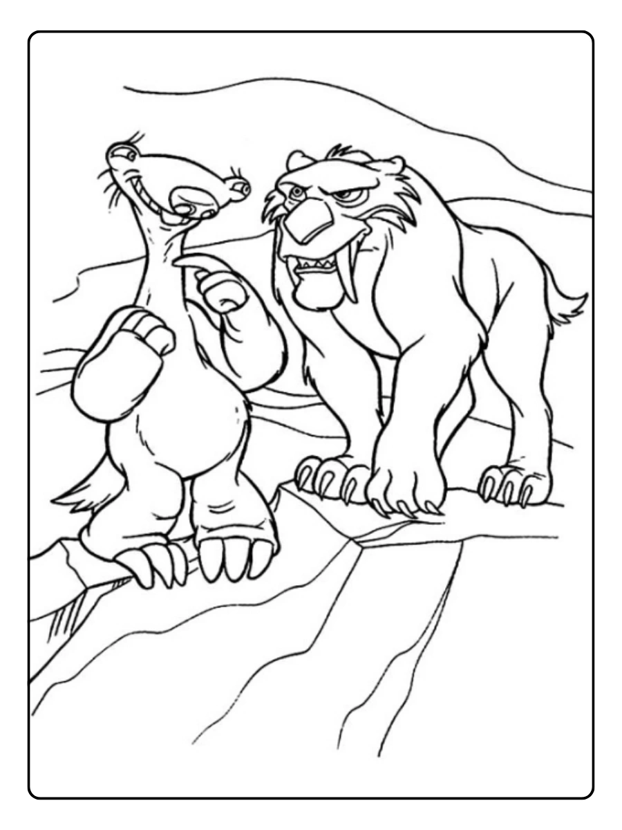 L’Era Glaciale disegni da colorare