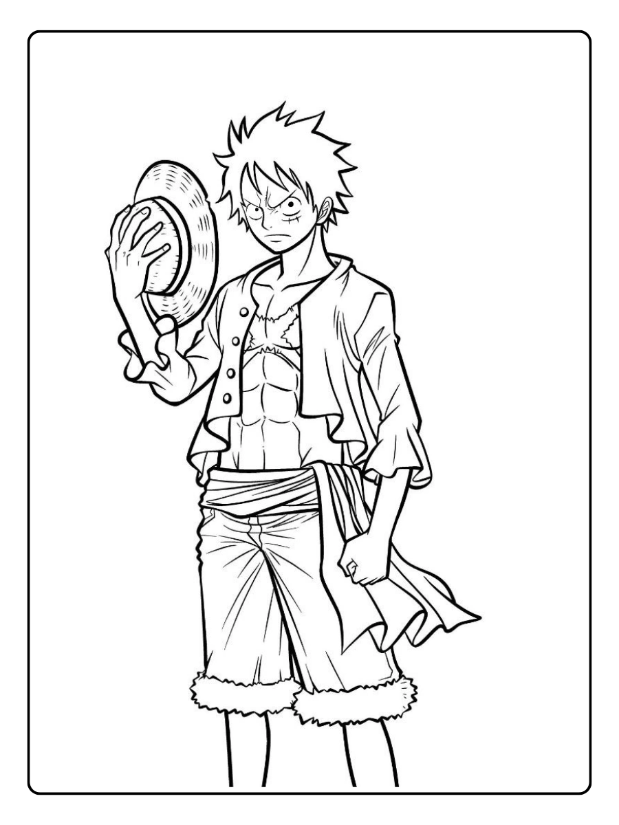 Monkey D Luffy disegni da colorare