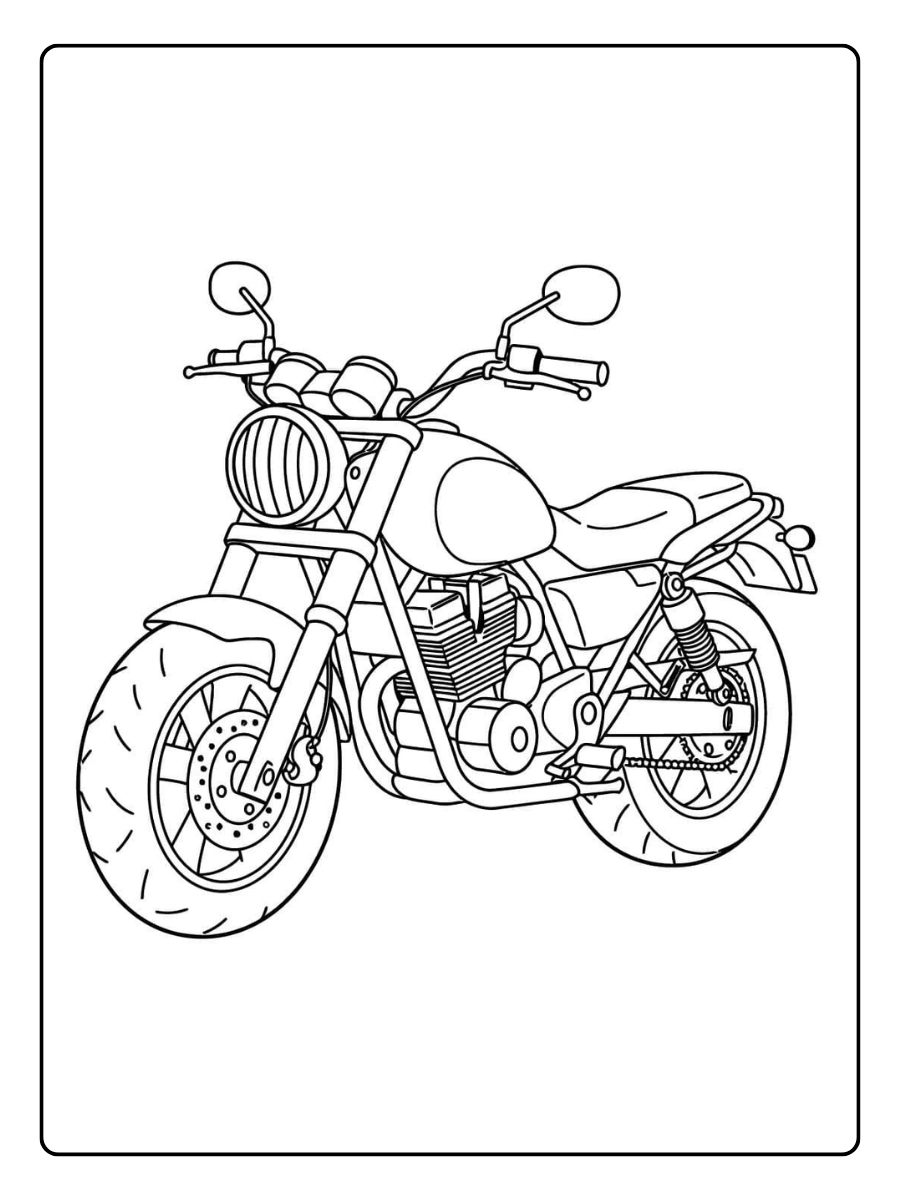 Moto da colorare