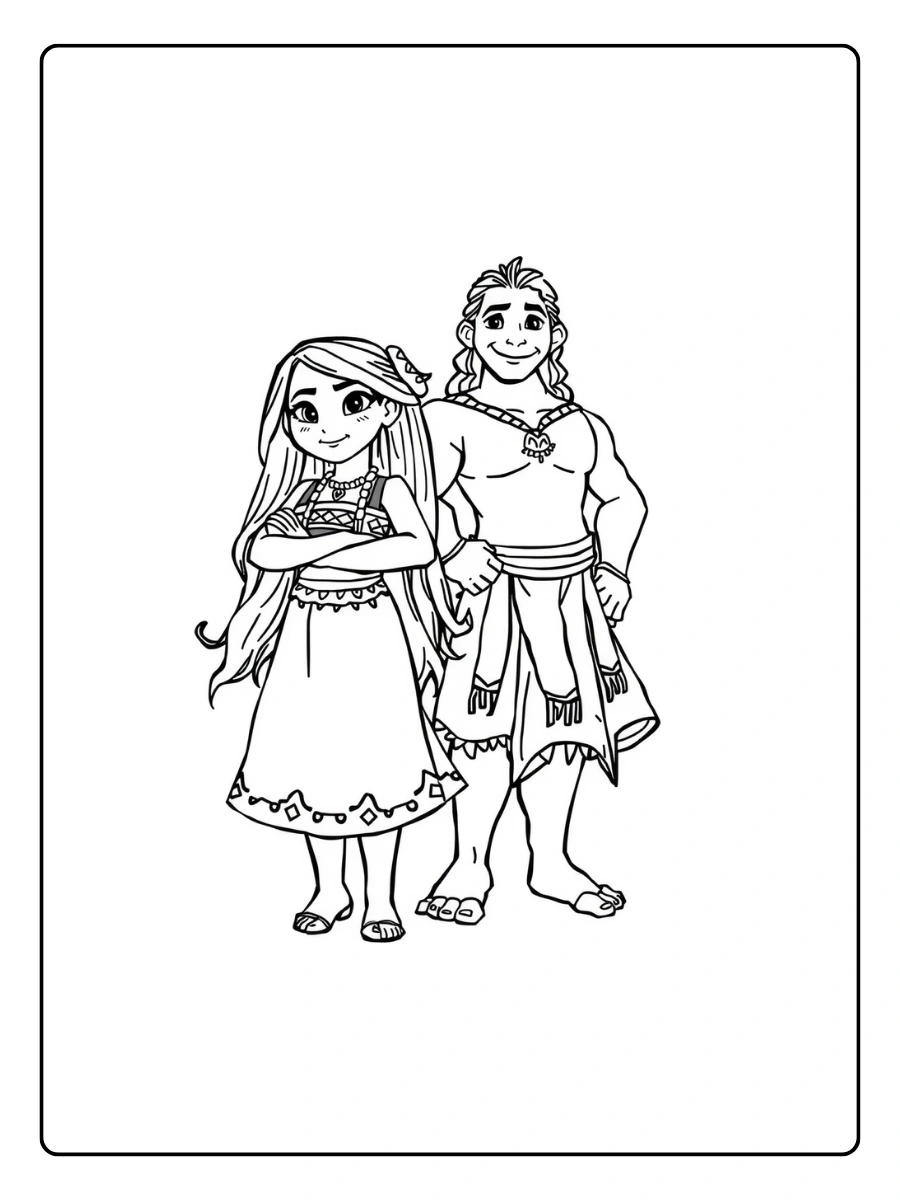 Oceania disegni da colorare