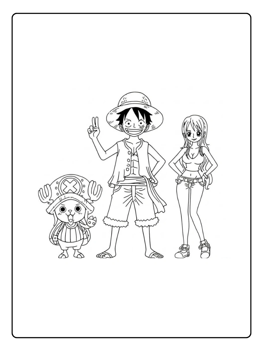 One Piece disegni da colorare