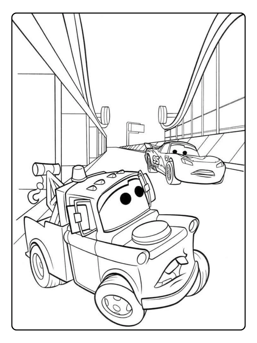 Saetta McQueen disegni da colorare