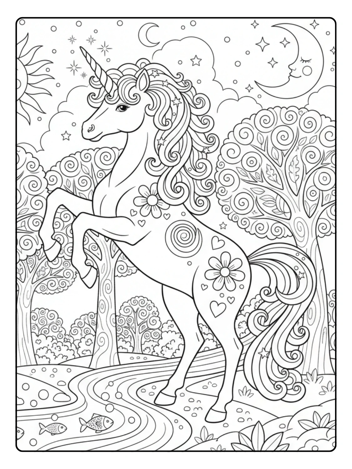 Unicorno da Colorare – Unicorno magico