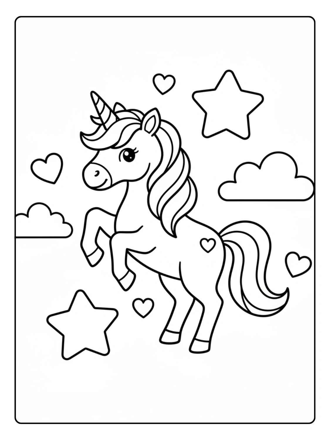 Unicorno da Colorare – Unicorno per bambini