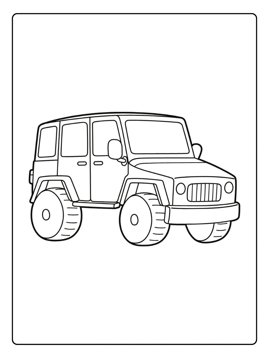 Veicoli disegni da colorare