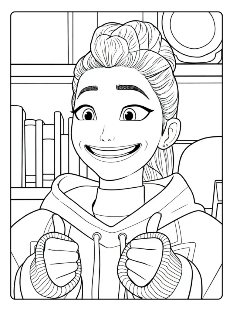 Disegni Rumi da Colorare (KPop Demon Hunters) (10)