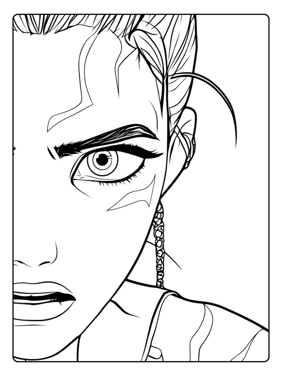 Disegni Rumi da Colorare (KPop Demon Hunters) (14)