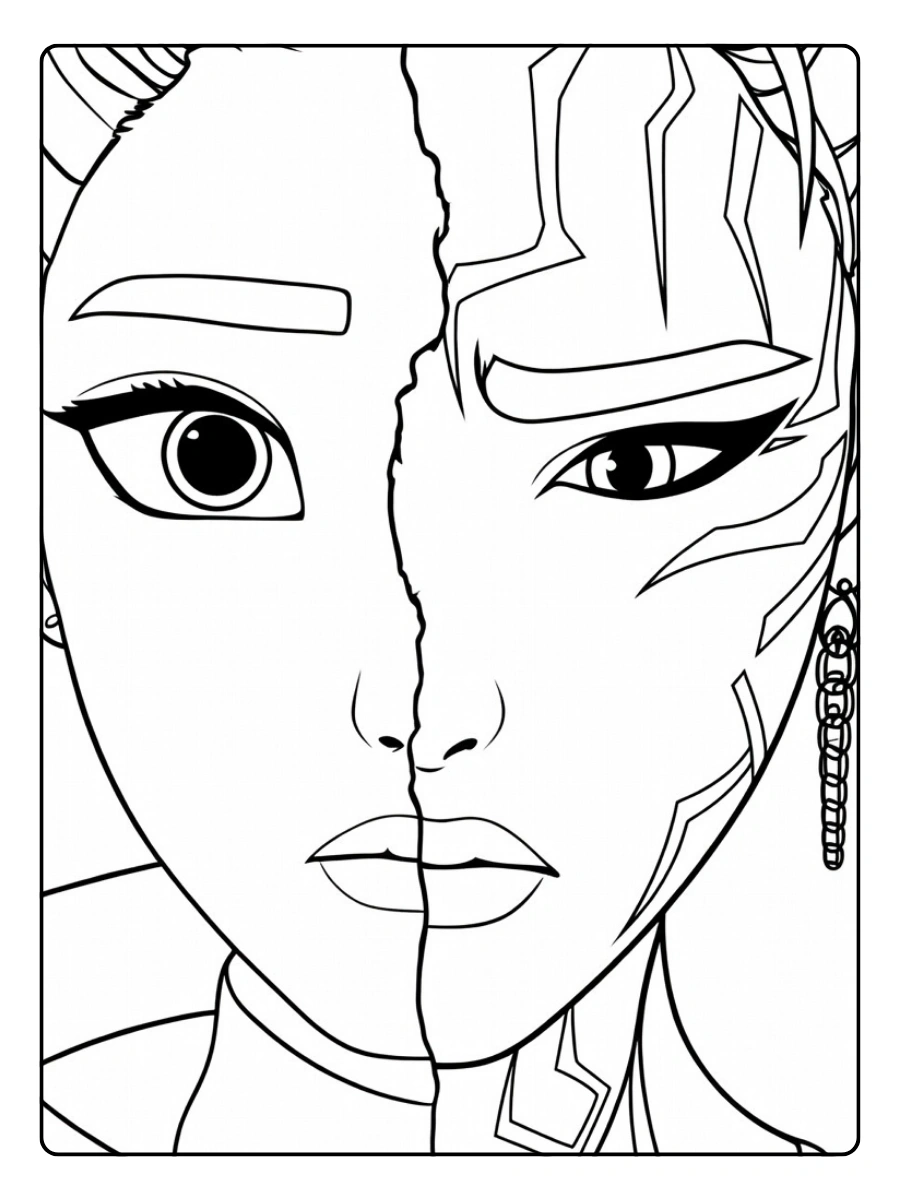 Disegni Rumi da Colorare (KPop Demon Hunters) (15)