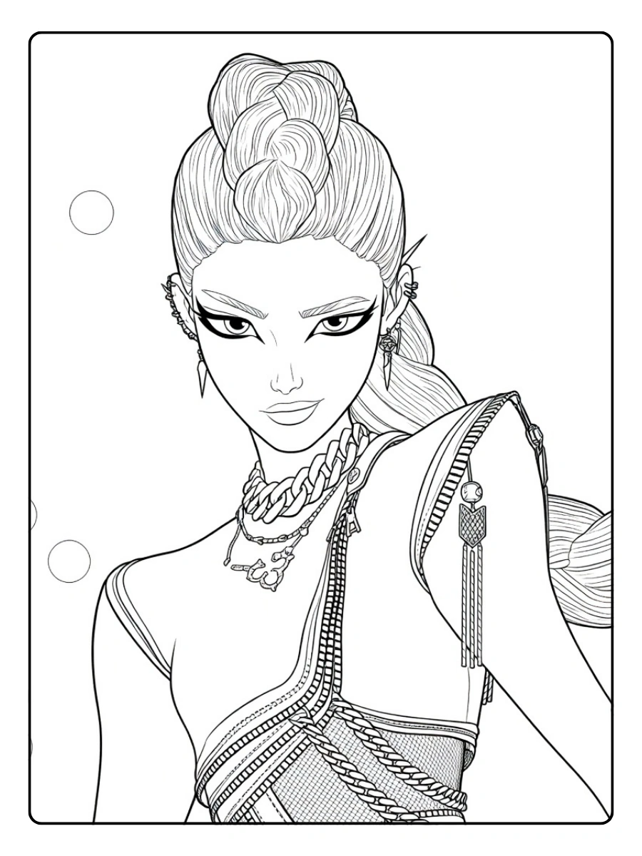 Disegni Rumi da Colorare (KPop Demon Hunters) (5)