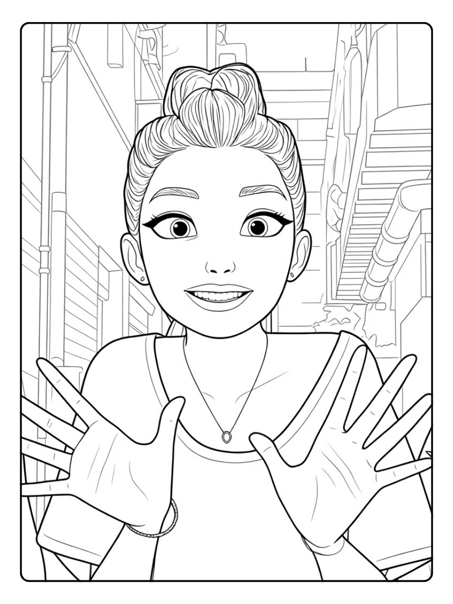 Disegni Rumi da Colorare (KPop Demon Hunters) (8)