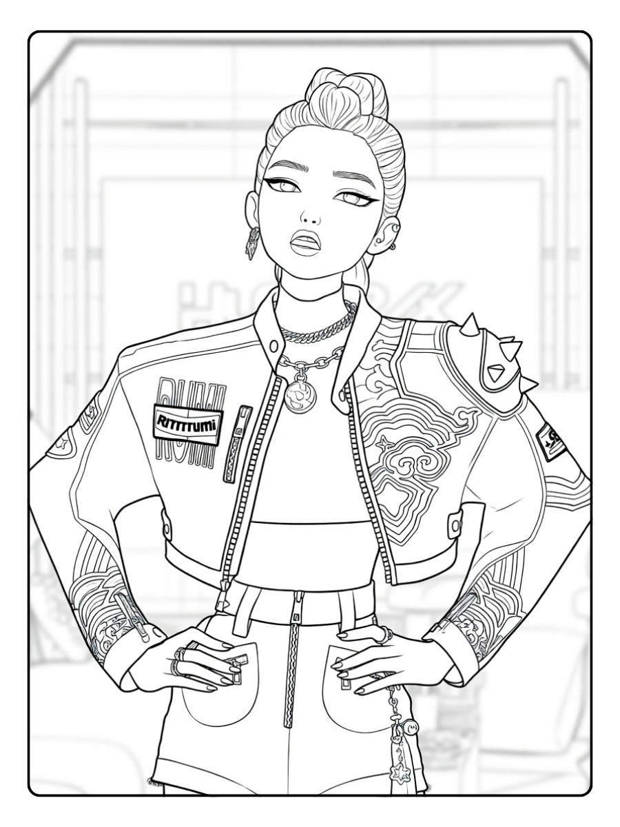 Disegni Rumi da Colorare (KPop Demon Hunters)