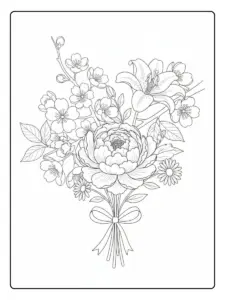 Fiori da Colorare – Bouquet di fiori