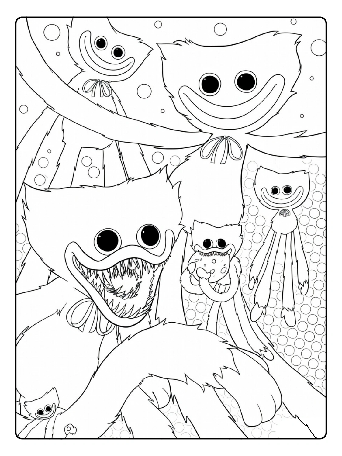 Huggy Wuggy da Colorare (10)