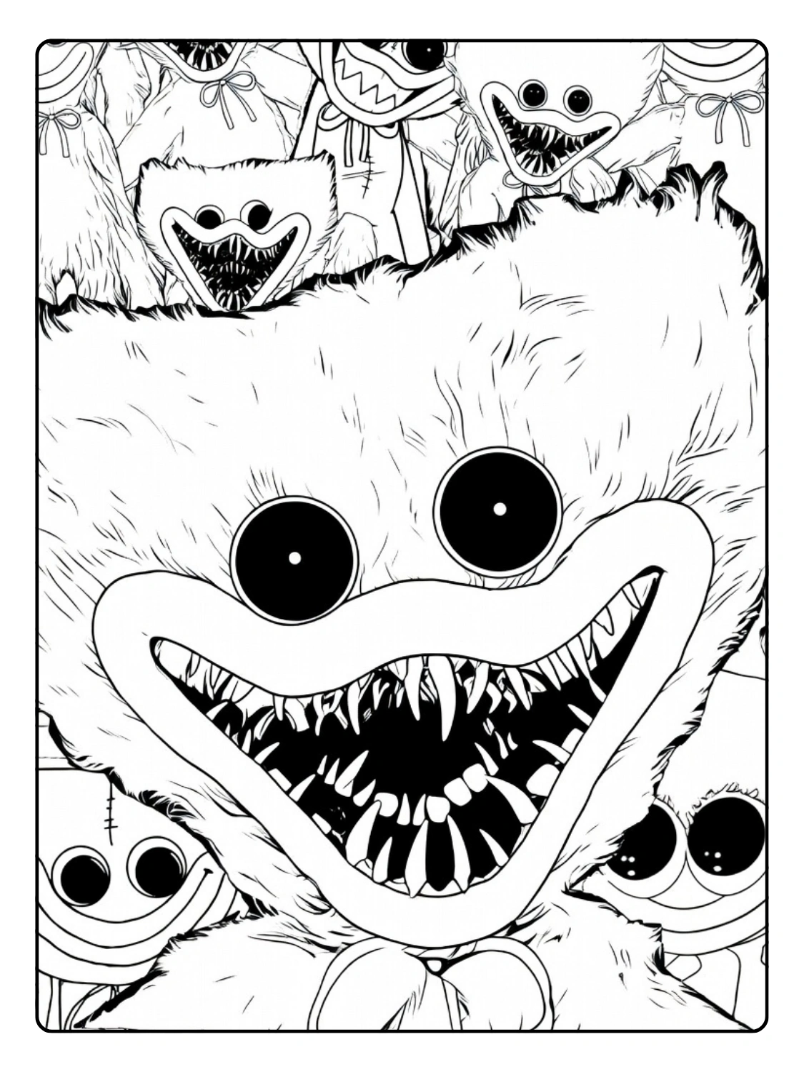 Huggy Wuggy da Colorare (11)