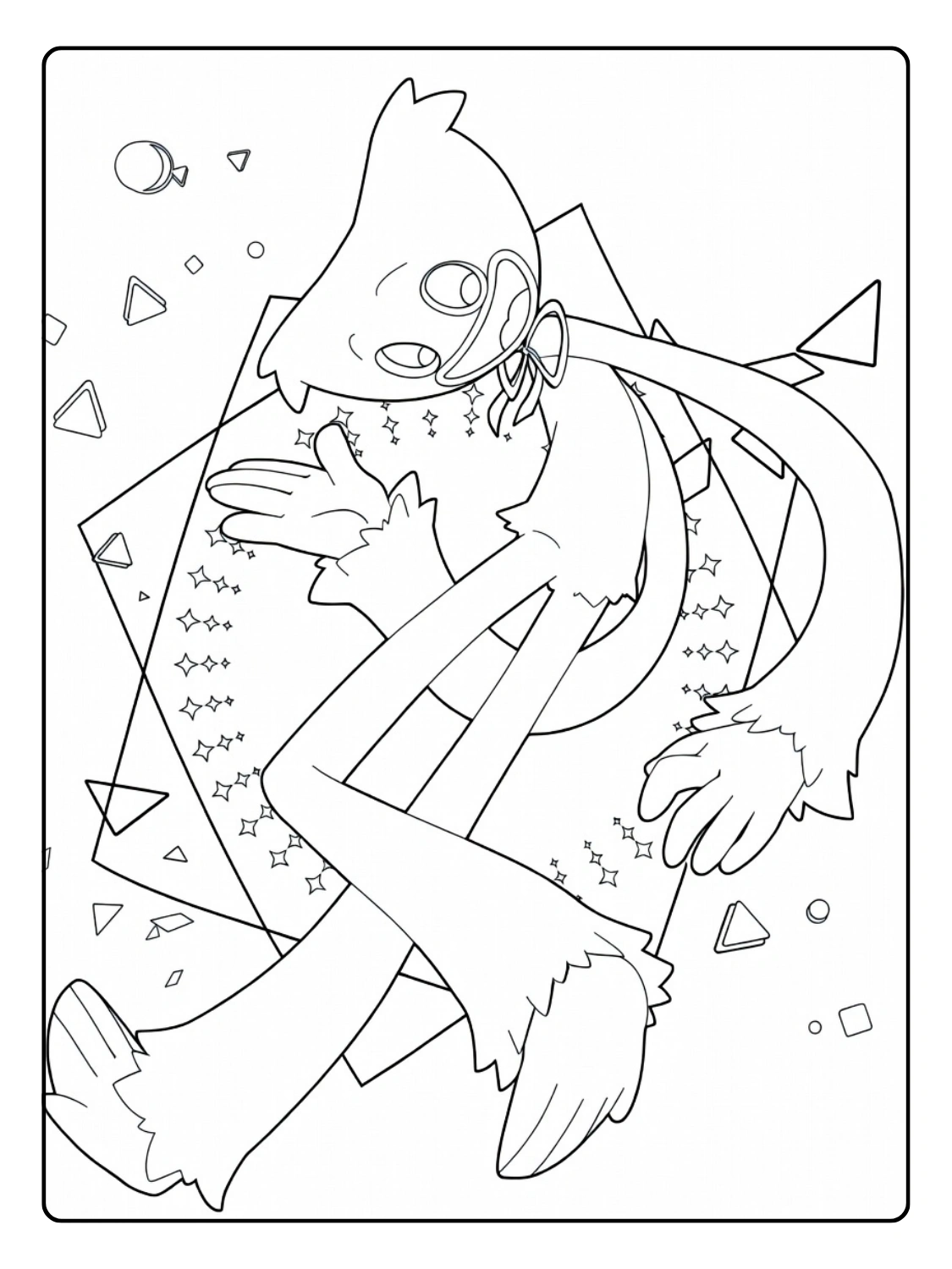 Huggy Wuggy da Colorare (12)