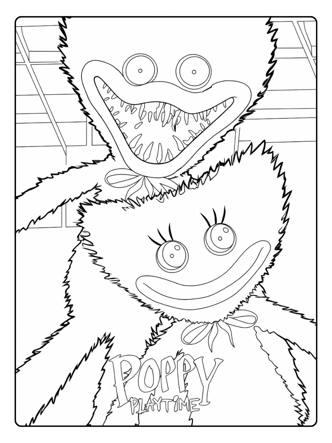 Huggy Wuggy da Colorare (3)