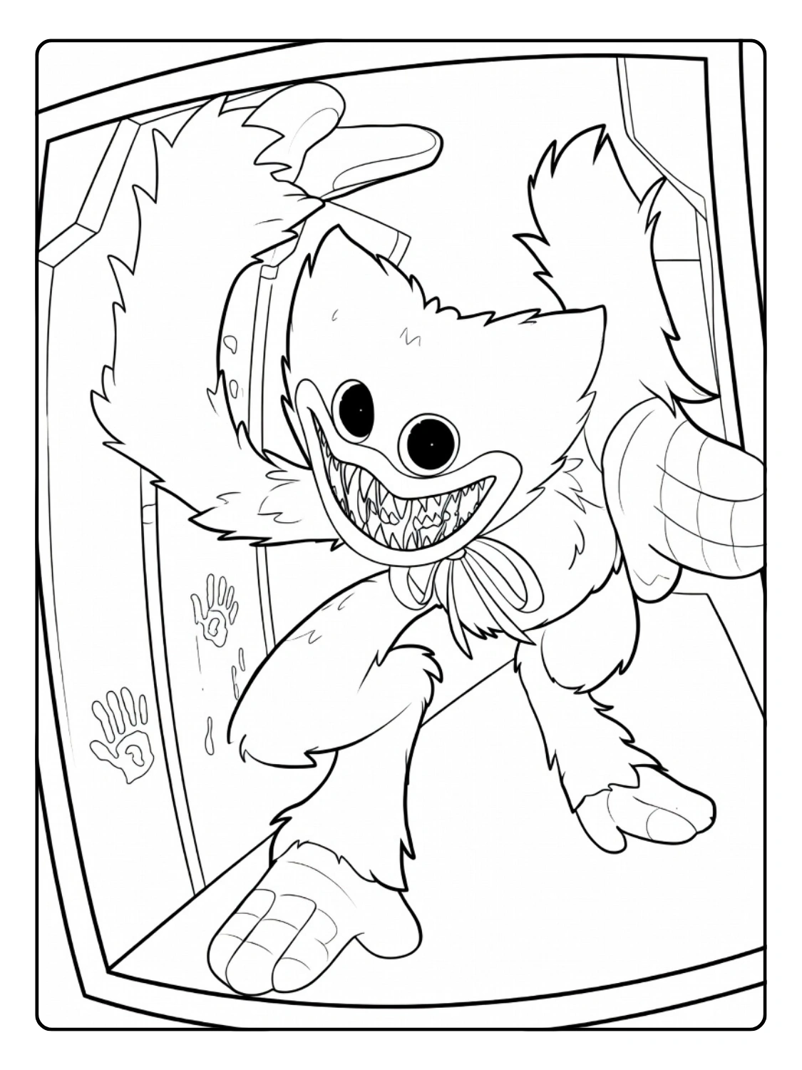 Huggy Wuggy da Colorare (4)