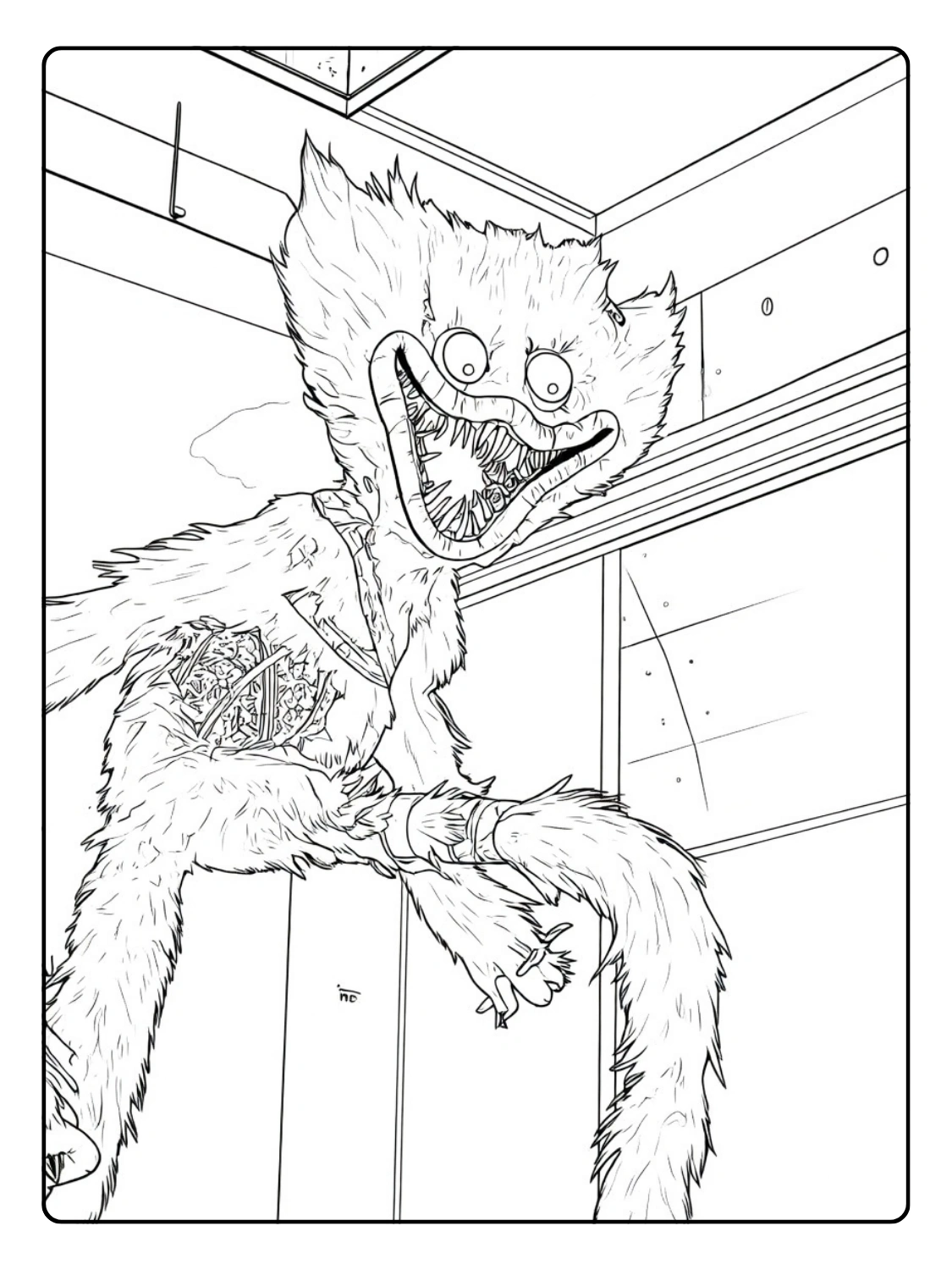 Huggy Wuggy da Colorare (7)