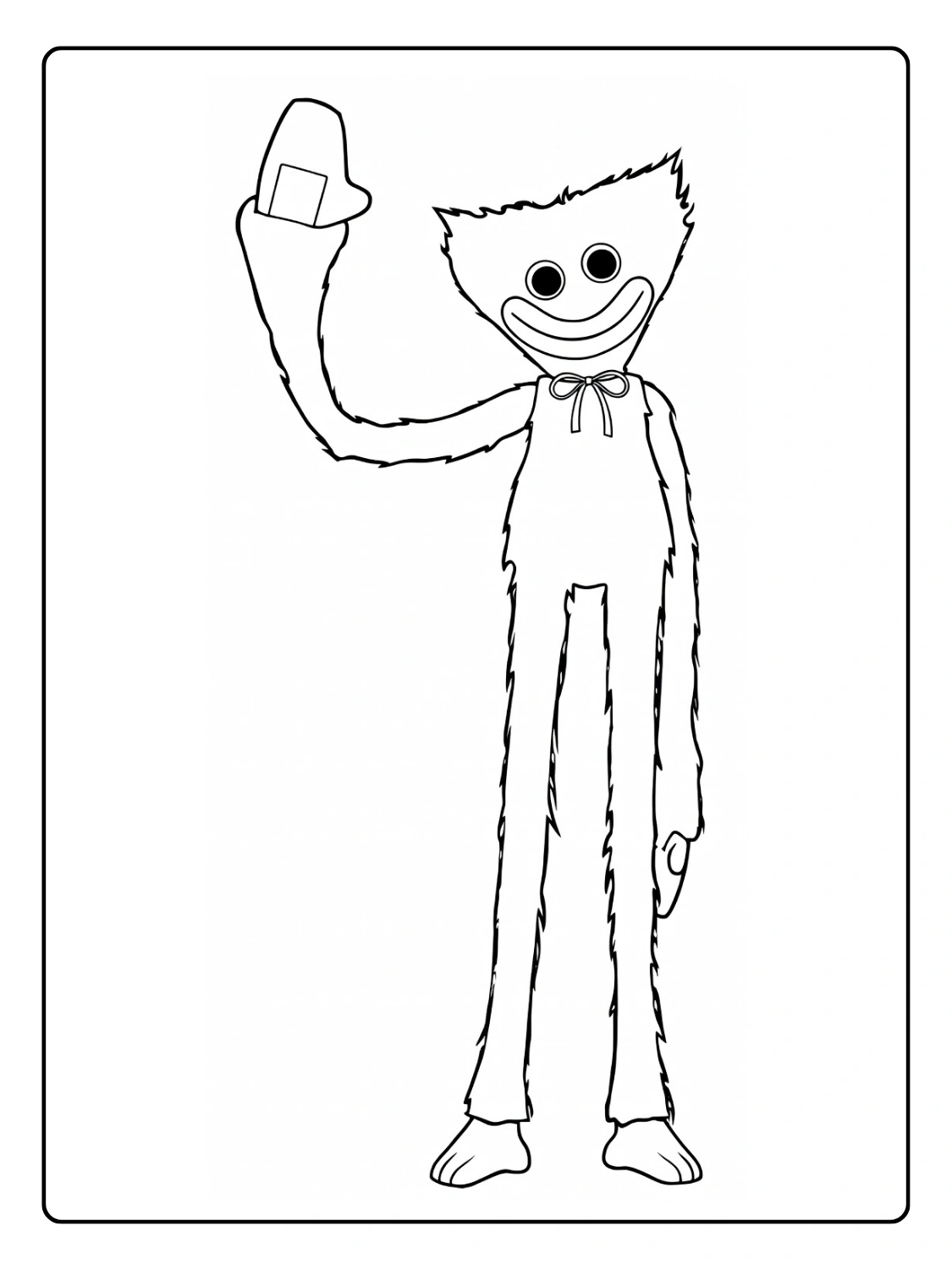 Huggy Wuggy da Colorare
