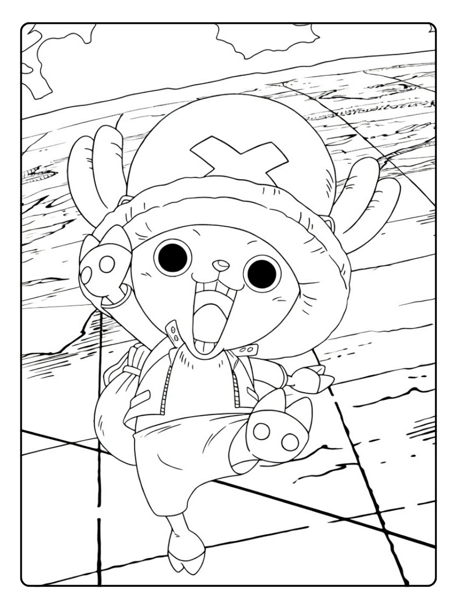 One Piece da Colorare Chopper