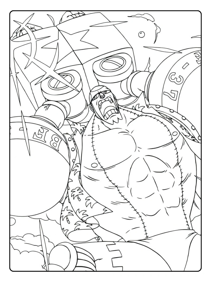 One Piece da Colorare Franky