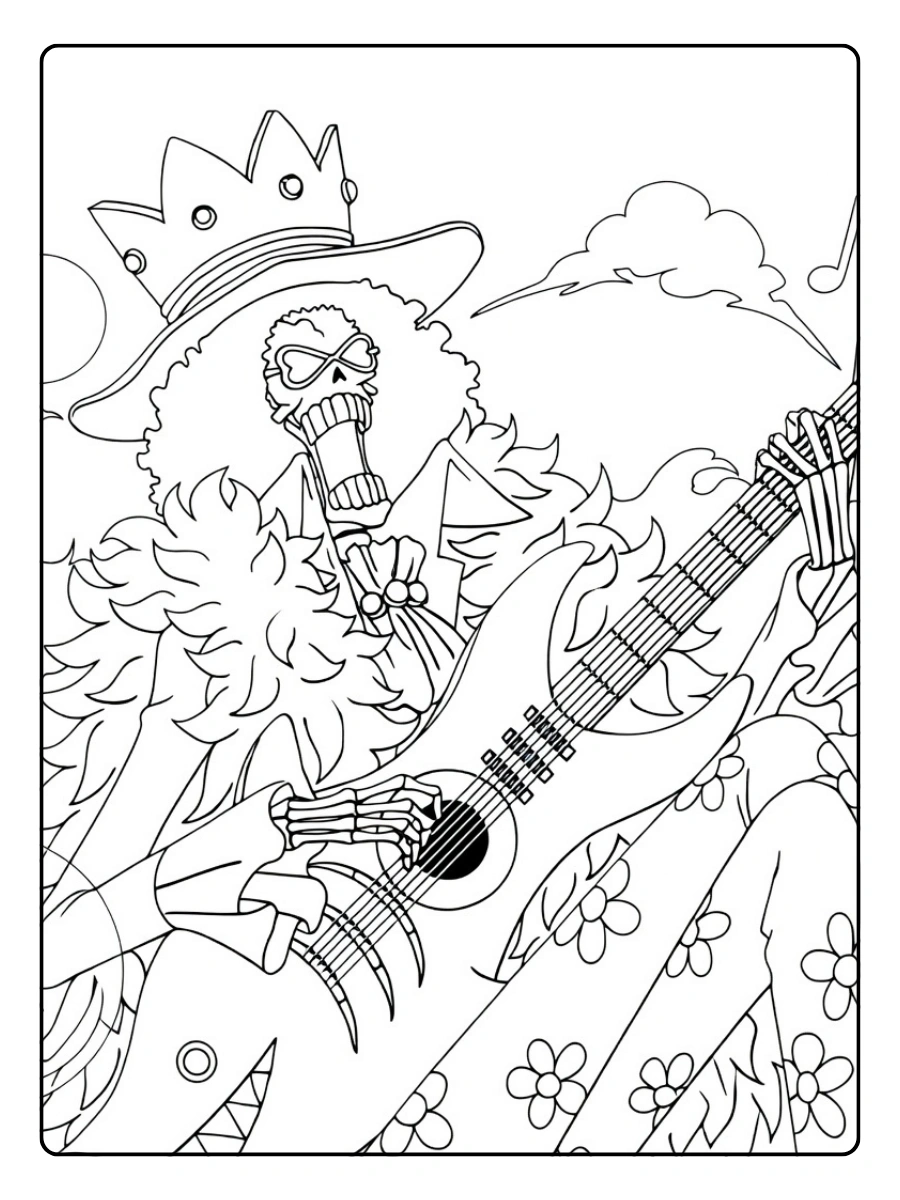 One Piece da Colorare brook