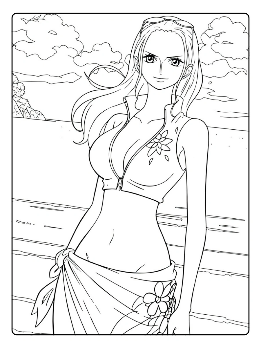 One Piece da Colorare robin