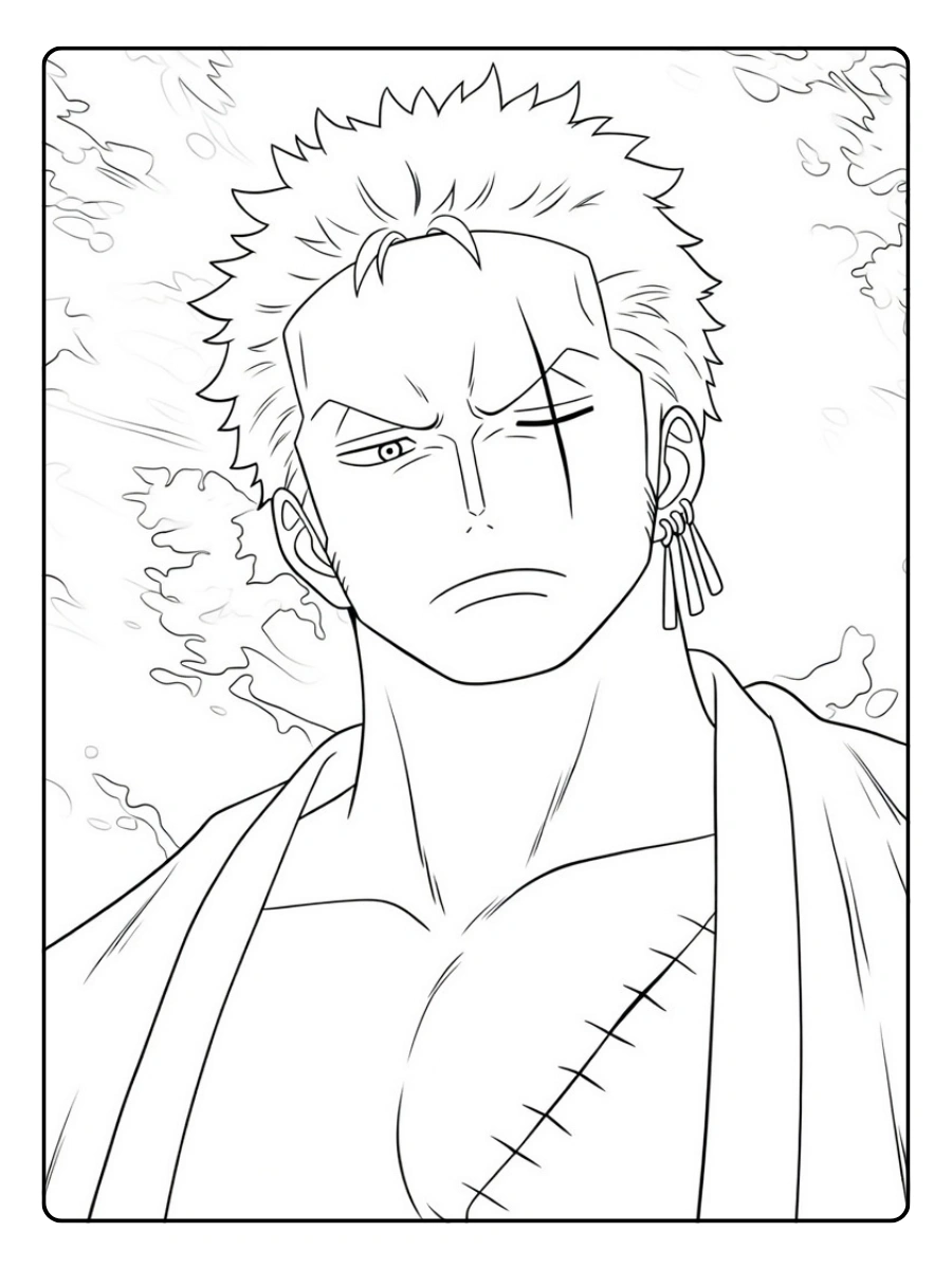 One Piece da Colorare zoro