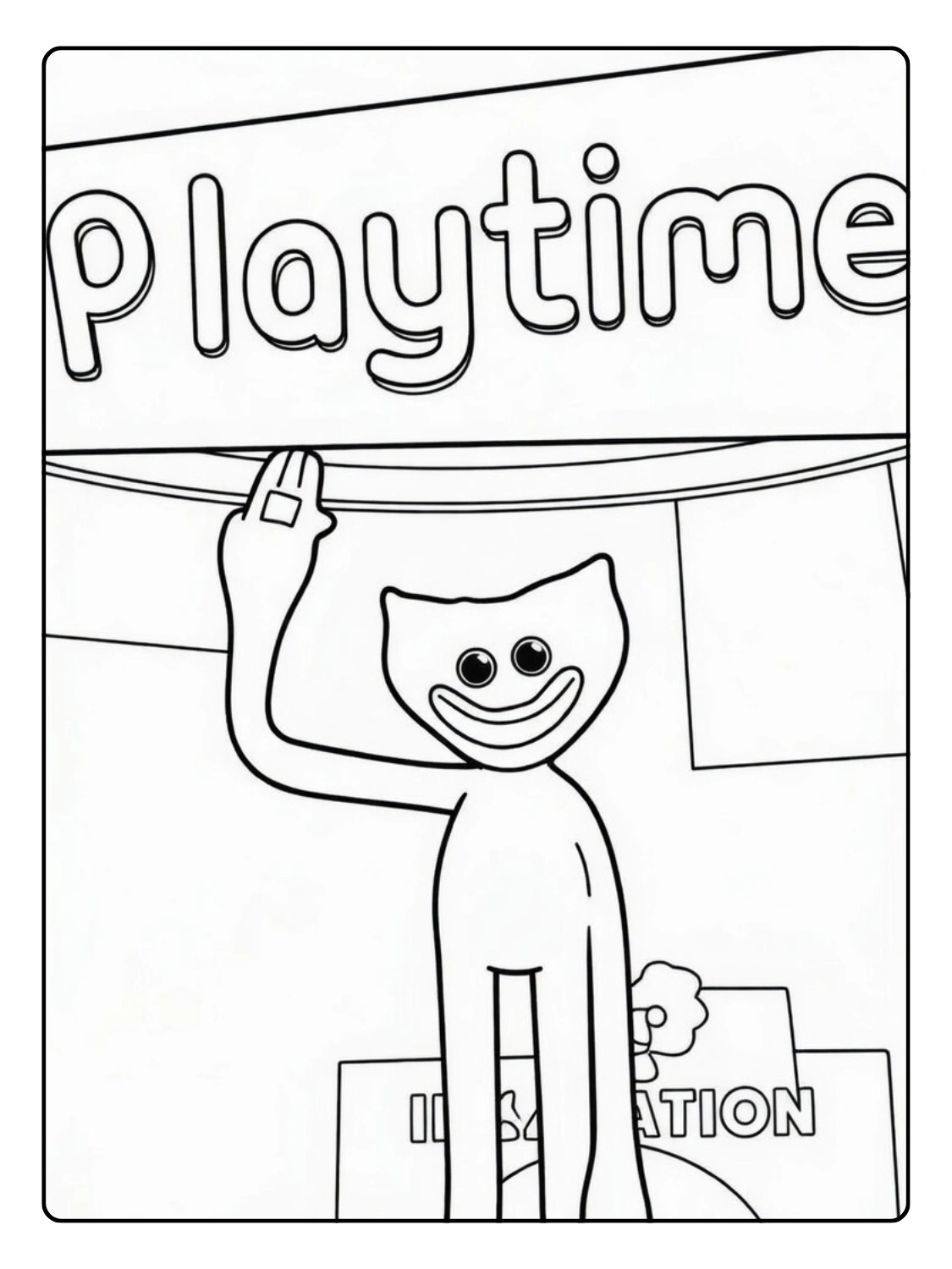 Poppy Playtime da Colorare (14)