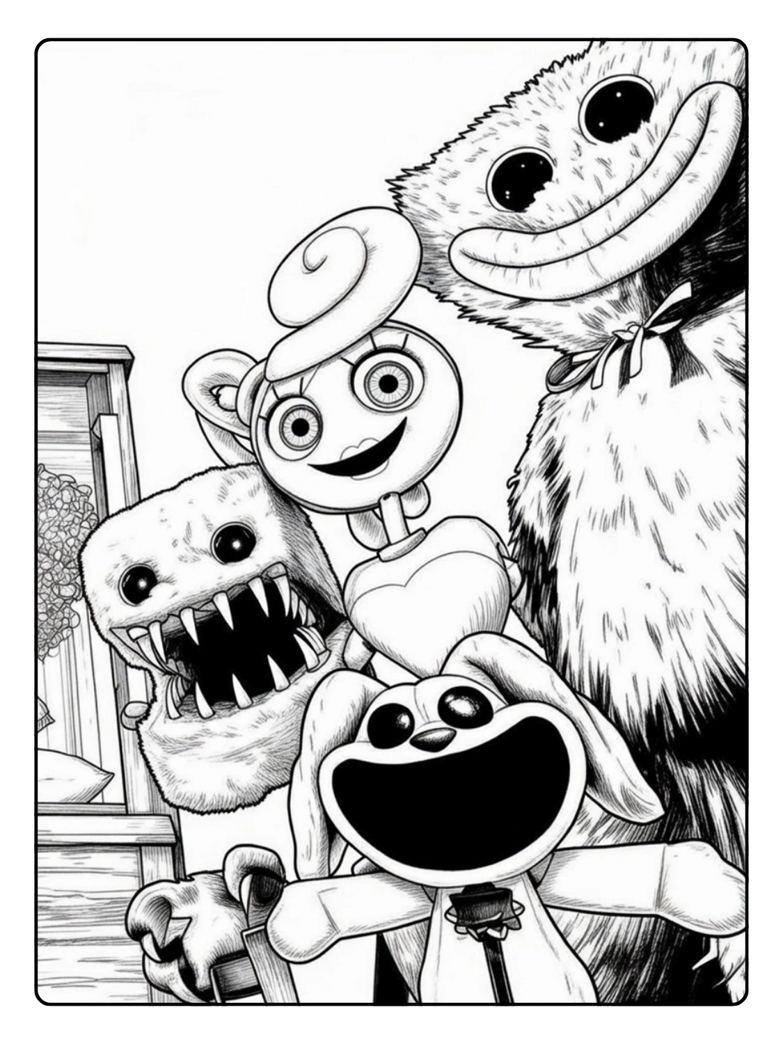 Poppy Playtime da Colorare (3)