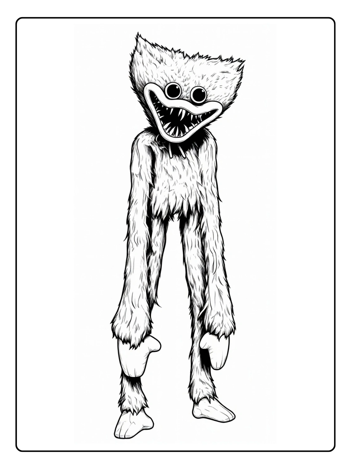 Poppy Playtime da Colorare