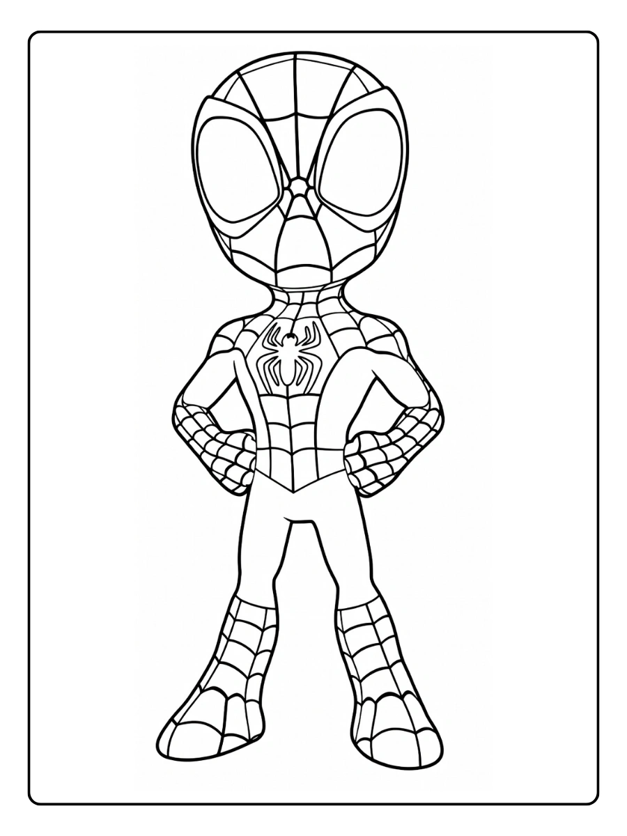 Spider Man da Colorare