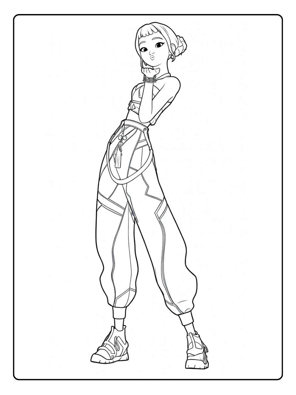 Zoey da Colorare (3)