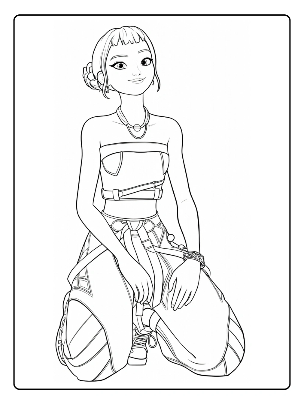 Zoey da Colorare (4)